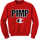 Red Pimp C Champion Crewneck Sweatshirt