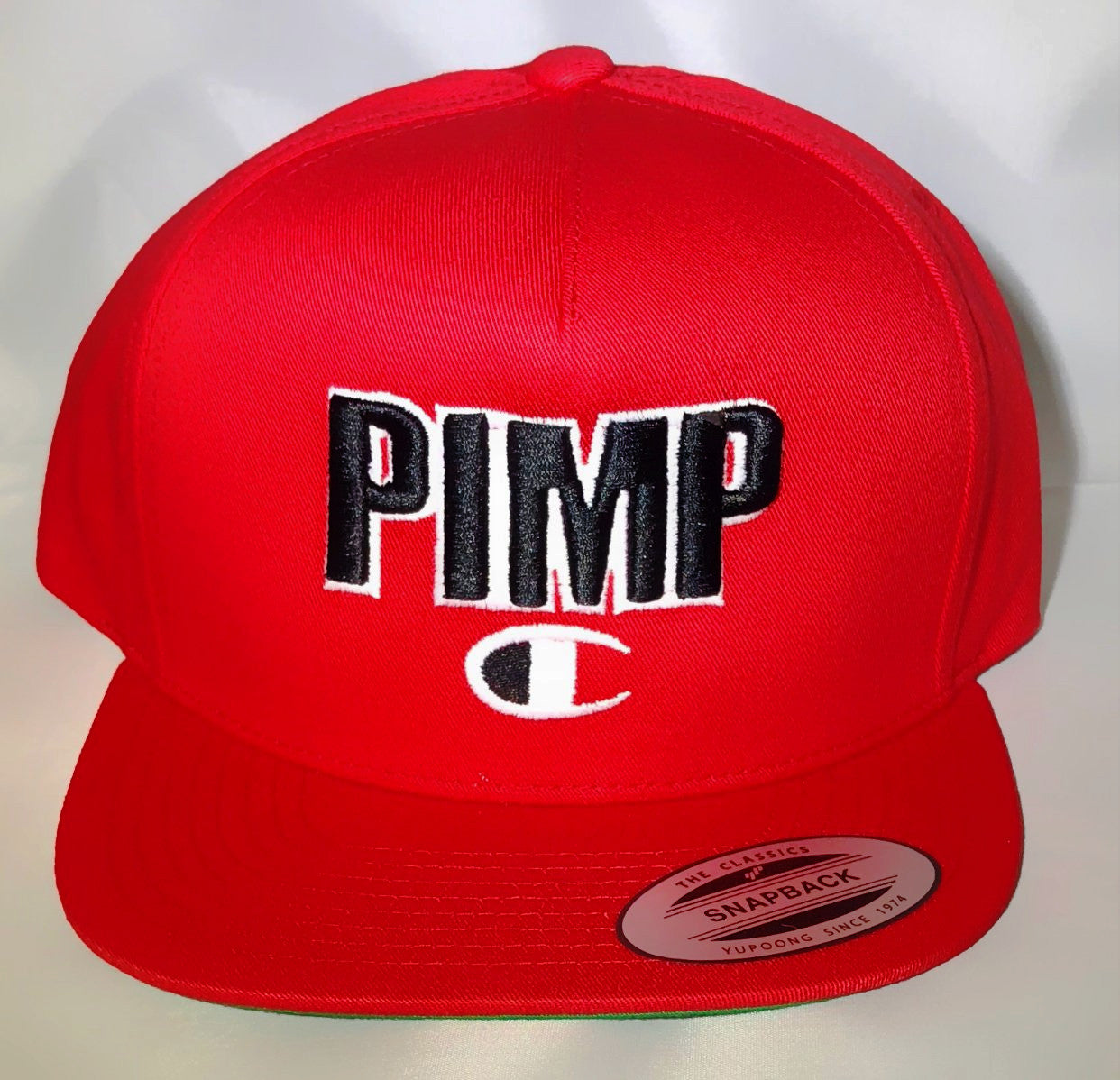 red pimp c champion snapback hat cap