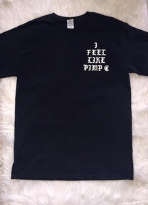 I Feel Pimp C Trill Black T-shirt Front
