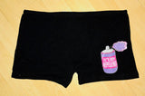 Black Fu*ck Boy Repellent Boy Short Panties by UGQ for AllThingsTrill.com