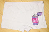 White Fu*ck Boy Repellent Boy Short Panties by UGQ for AllThingsTrill.com