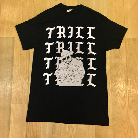 Black and White Pimp C Trill Graphic T Shirt